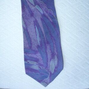 Brioni silk tie purple blue italy abstract